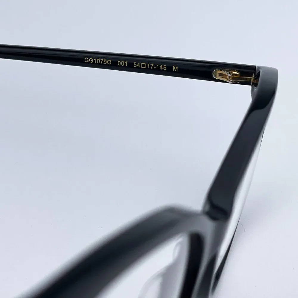 NEW Gucci GG1079O 001 Black Cat Eye Women Eyeglasses - Picture 8 of 14